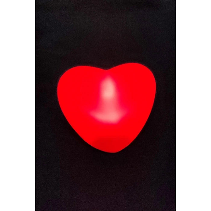Işıklı Kırmızı Kalp Led Lamba 7 cm