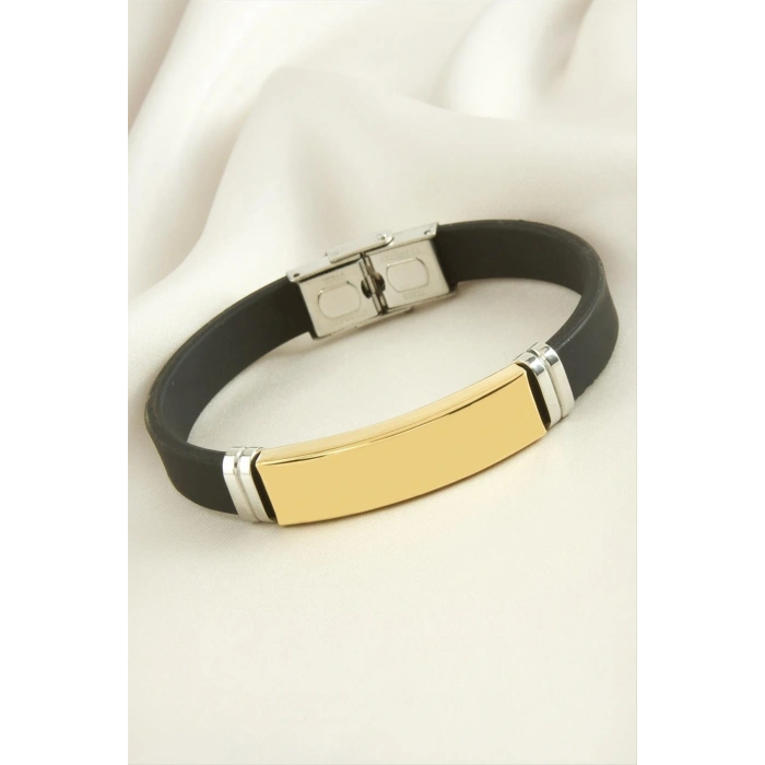 İsim Yazılabilir Silikon Çelik Bileklik