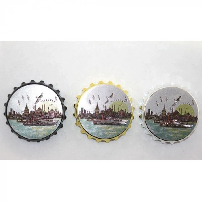 İstanbul Temalı Gazoz Kapağı Magnet - Model 1