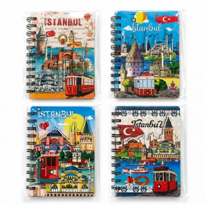 İstanbul Temalı Kabartmalı Defter