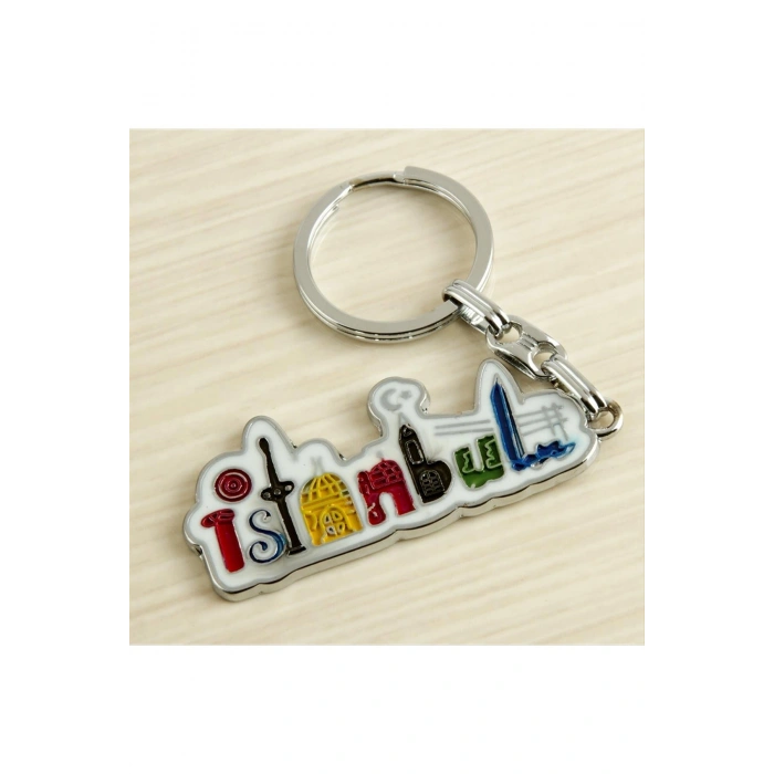 İstanbul Yazılı Metal Anahtarlık