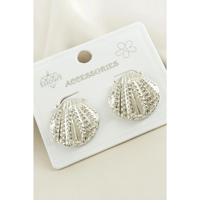 İstiridye Metal Küpe