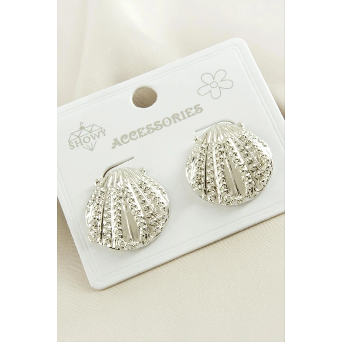 İstiridye Metal Küpe