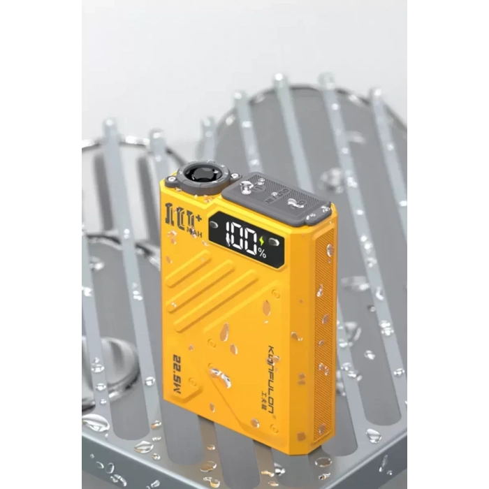 J38 10.000 mAh 20W PD Led Işıklı Magsafe Powerbank - Gri