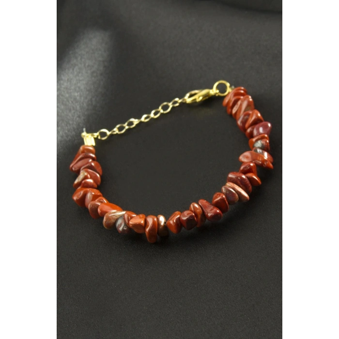 Jasper Kırık Doğaltaş Bileklik