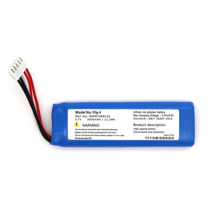 JBL Flip 4 uyumlu 3.7v 3000 mah Soketli Batarya