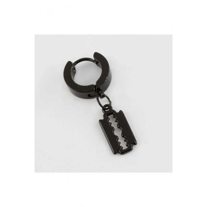 Jilet Figürlü Çelik Erkek Küpe 1 Adet