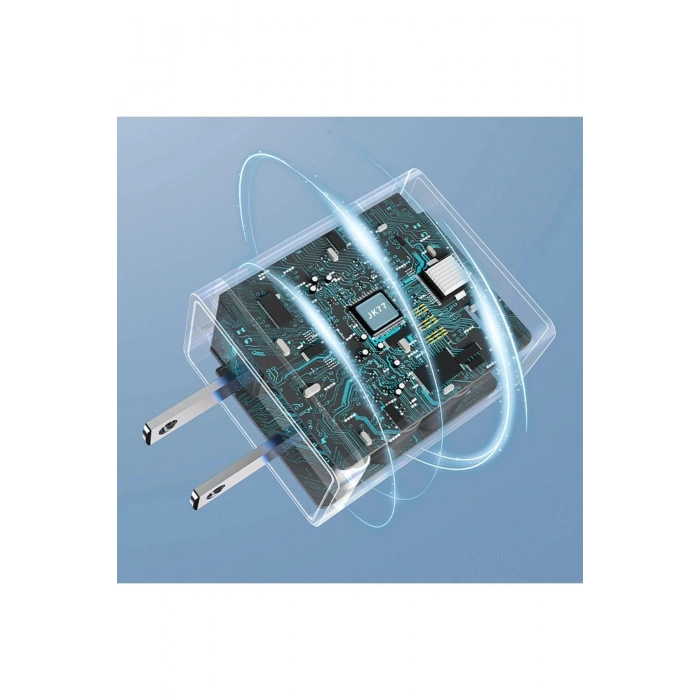 JK77 12W + PX17 1M 2.4A Usb to Lightning Kablolu PD Şarj Cihazı