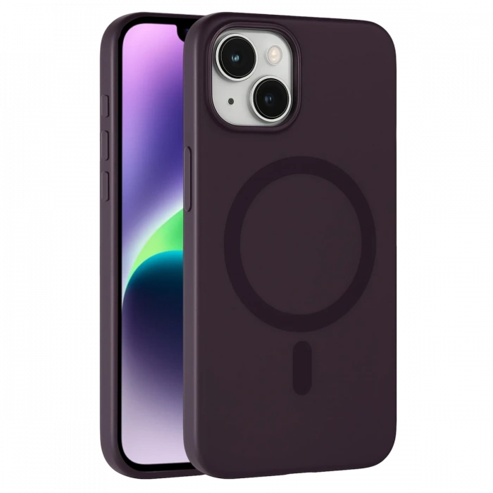  Apple iPhone 14 Tuna PC Slim Magsafe Kapak - Derin Mor