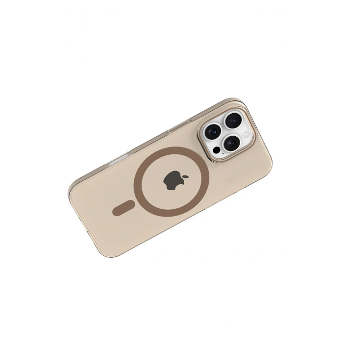  Apple iPhone 16 Pro Max PC Blank Magsafe Kapak - Çöl Titanyum