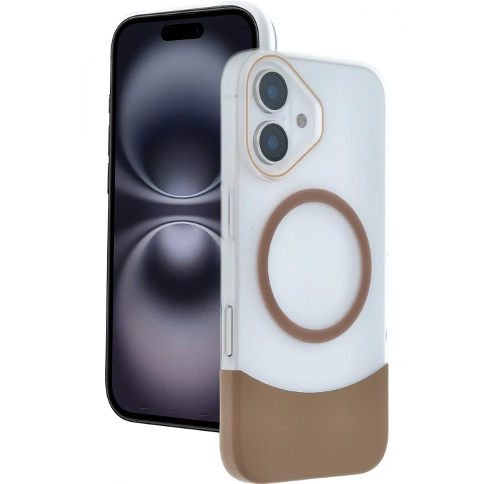  Apple iPhone 16 Velar Magsafe Kapak - Çöl Titanyum