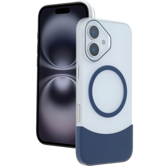  Apple iPhone 16 Velar Magsafe Kapak - Lacivert