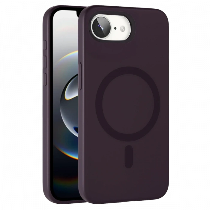  Apple iPhone 16E Tuna PC Slim Magsafe Kapak - Derin Mor