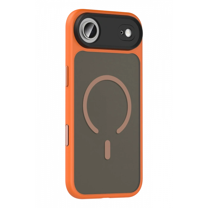  Apple iPhone 17 Air Megane Magsafe Kapak - Turuncu