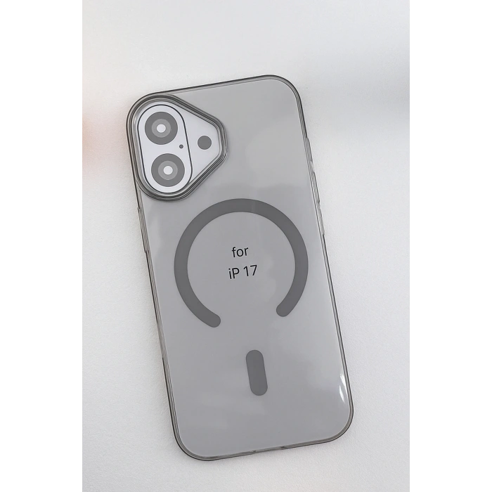  Apple iPhone 17 PC Blank Magsafe Kapak - Natural Grey