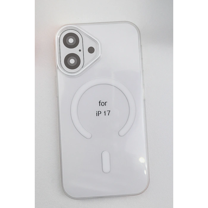  Apple iPhone 17 PC Blank Magsafe Kapak - Şeffaf