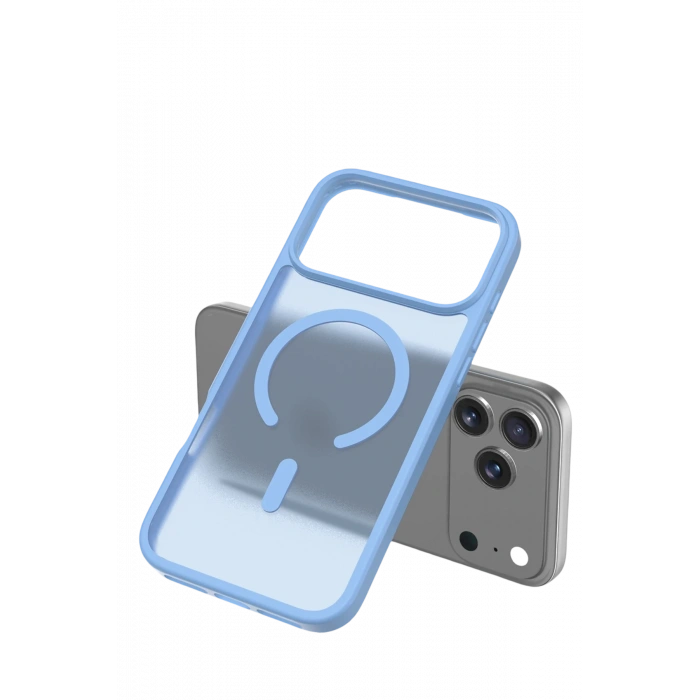  Apple iPhone 17 Pro Max Jota Magsafe Kapak - Açık Mavi
