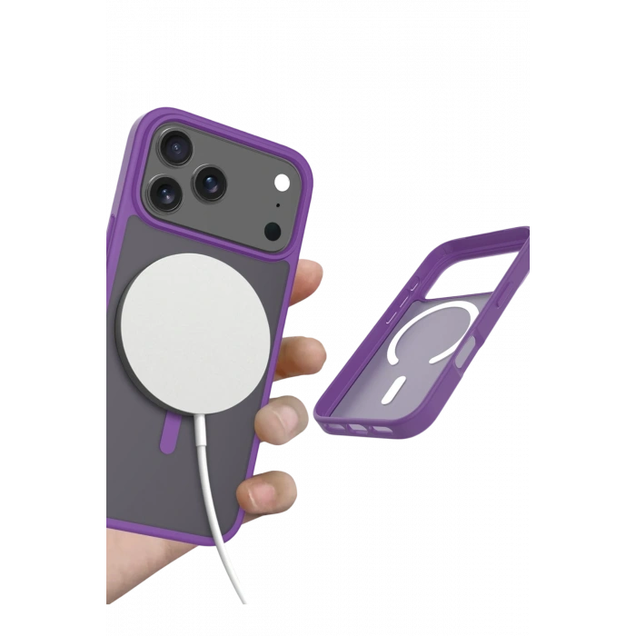  Apple iPhone 17 Pro Max Jota Magsafe Kapak - Derin Mor