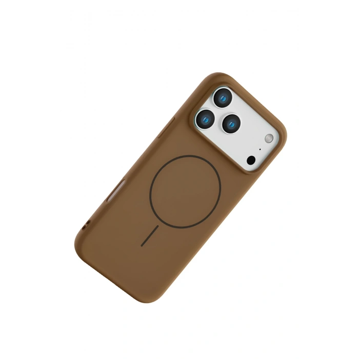  Apple iPhone 17 Pro Max Jully Magsafe Kapak - Kahverengi