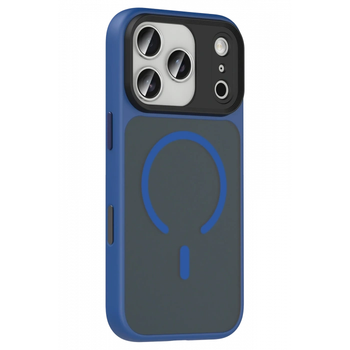  Apple iPhone 17 Pro Megane Magsafe Kapak - Lacivert