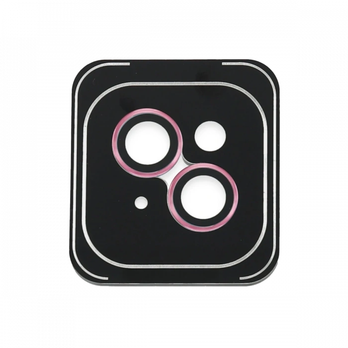  iPhone 14 PVD Metal Kamera Lens - Pembe