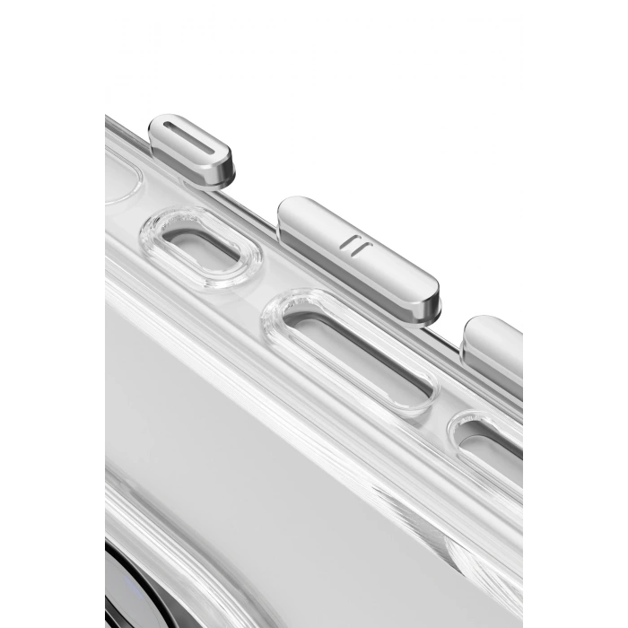  iPhone 15 Pro Gleam PC Sert Magsafe Kılıf - Şeffaf