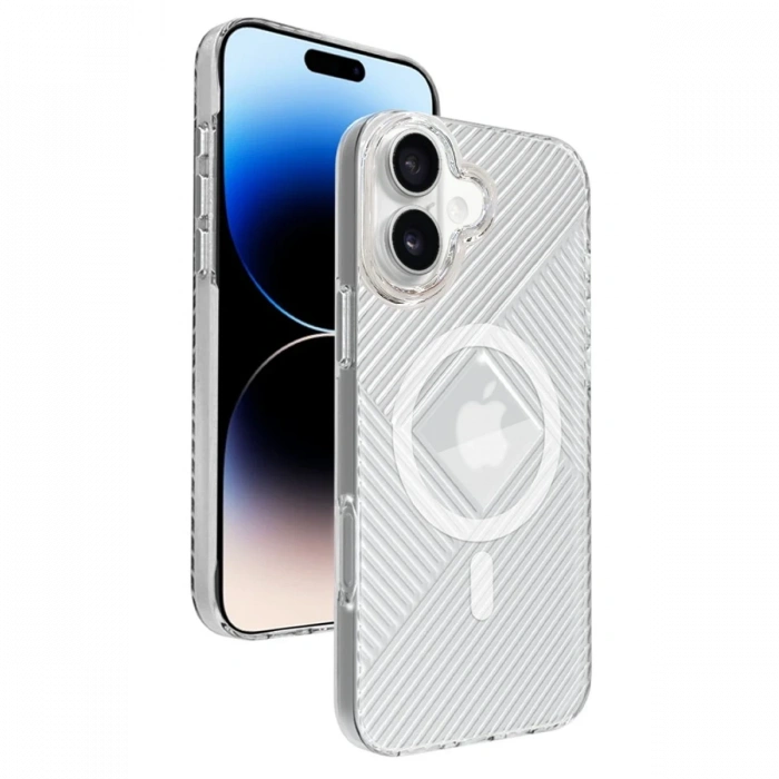  iPhone 16 Stella PC Sert Magsafe Kılıf - Şeffaf