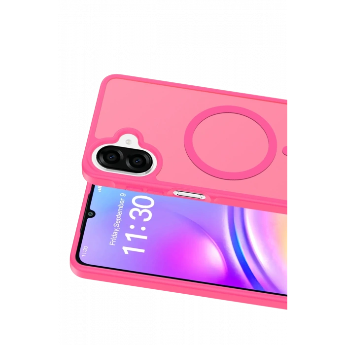  Samsung Galaxy A07 4G Jota Magsafe Kapak - Rose