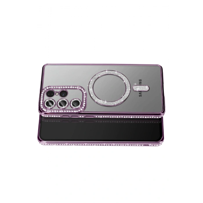  Samsung Galaxy S26 Ultra Joke Simli Magneticsafe Kılıf - Derin Mor