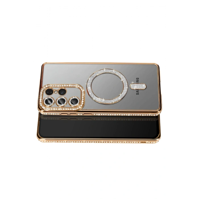  Samsung Galaxy S26 Ultra Joke Simli Magneticsafe Kılıf - Gold