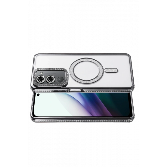  Xiaomi Redmi 15 4G Joke Simli Magneticsafe Kılıf - Siyah