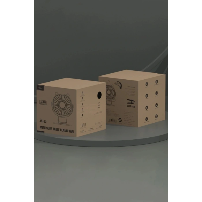 JS03 Masaüstü Soğutma Fanı - Beyaz