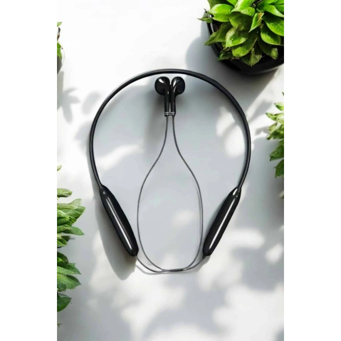Kablolu Boyun Askılı Dijital Göstergeli Bluetooth Kulaklığı 60 Saat