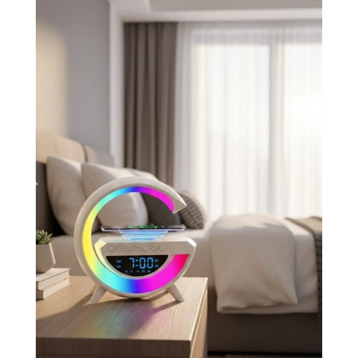 Kablosuz Bluetooth Hoparlör Rgb Aydınlatmalı Çoklu Medya Destekli