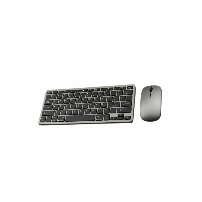 Kablosuz Bluetooth Klavye Mouse Seti Şarjlı Tablet Laptop Uyumlu
