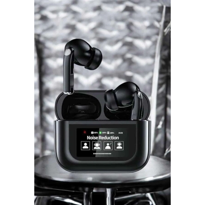 Kablosuz Bluetooth Kulaklık Ekranlı Uzun Şarj Süreli Anc Destekli