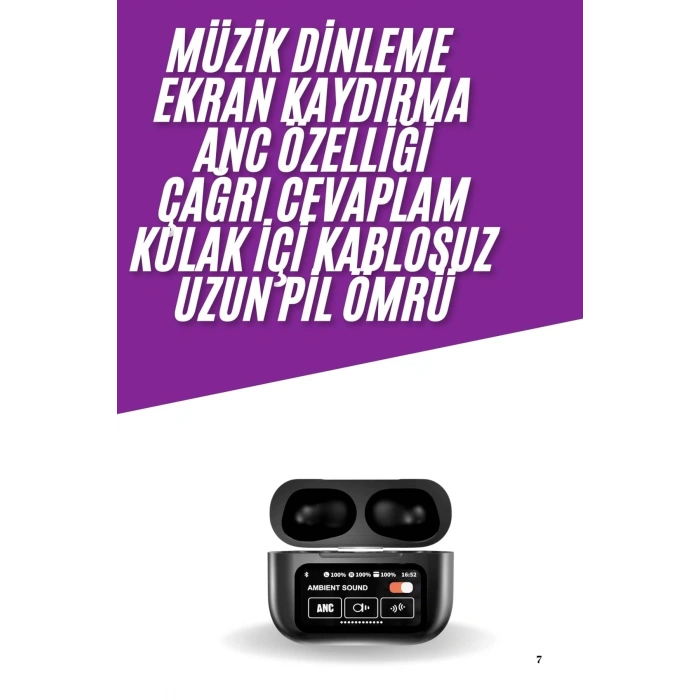 Kablosuz Bluetooth Kulaklık Pro Yeni Nesil Dokunmatik Kontrol Yeni Nesil