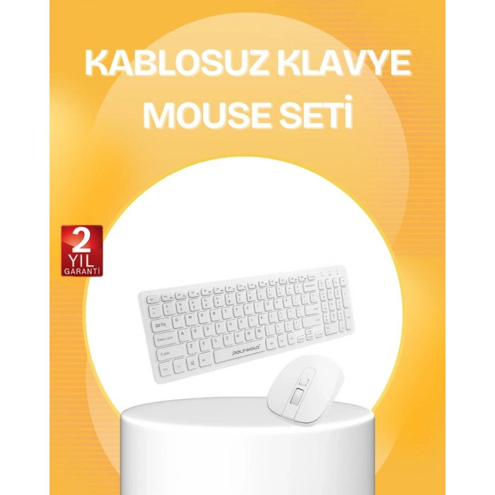 Kablosuz Klavye Mouse Takımı - Ergonomik Sessiz Ve Enerji Tasarruflu