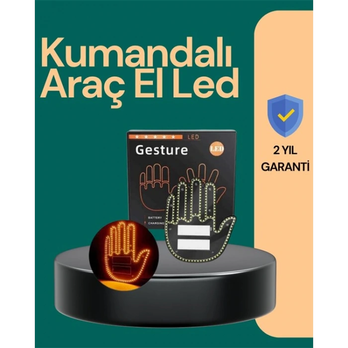 Kablosuz Kumandalı Led Jest Işığı – 3 Modlu Araba Arkası Mesaj Işığı 203 Led İle Yüksek Parlaklık