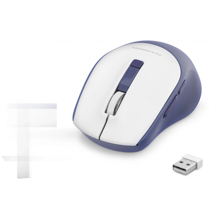 Kablosuz Mouse 600/1600 Dpi - Beyaz Lacivert HDX3408B