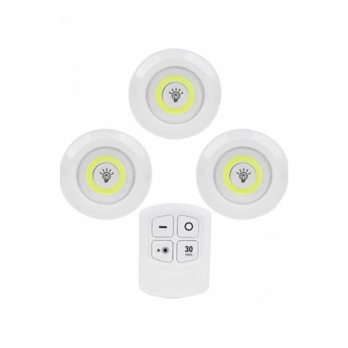 Kablosuz Pilli Işıldak  Masa Lambası Mutfak Tezgah Altı Banyo Dolabı Dolap İçi