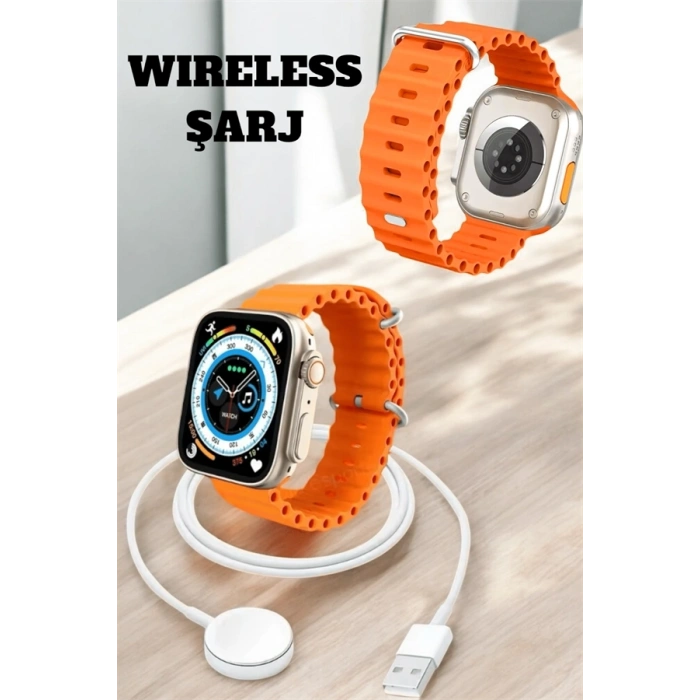 Kablosuz Şarjlı, Çağrı Ve Müzik Kontrolü Sağlayan Akıllı Saat