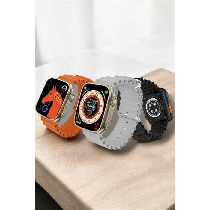 Kablosuz Şarjlı, Çağrı Ve Müzik Kontrolü Sağlayan Akıllı Saat