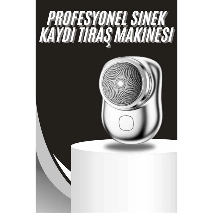 Kablosuz Tıraş Makinesi Günlük Hızlı Taşınabilir Şarjlı Yuvarlak Paslanmaz Çelik