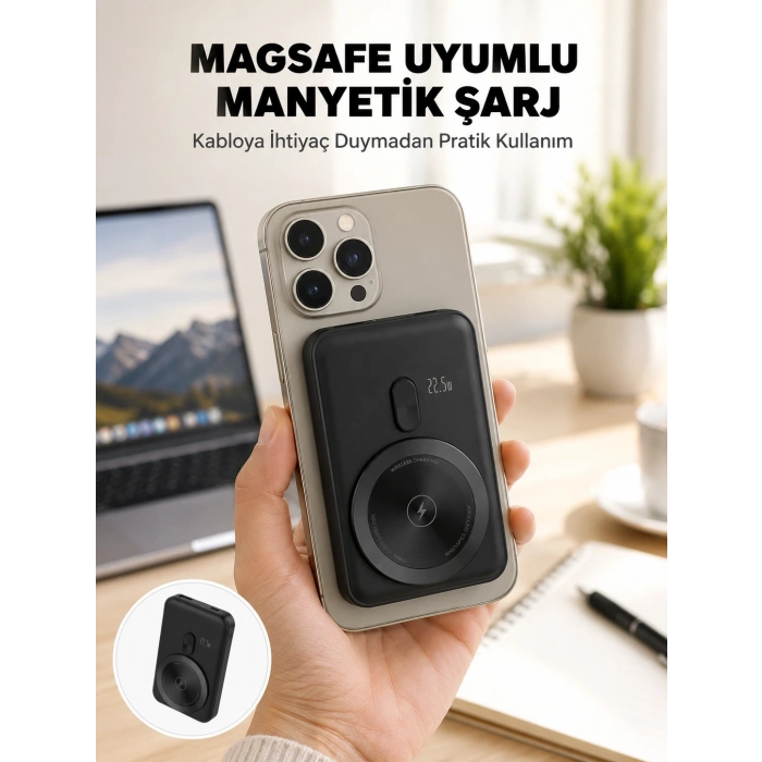 Kablosuz Ve Kablolu Kullanım Sunan Taşınabilir Powerbank Yeni Nesil
