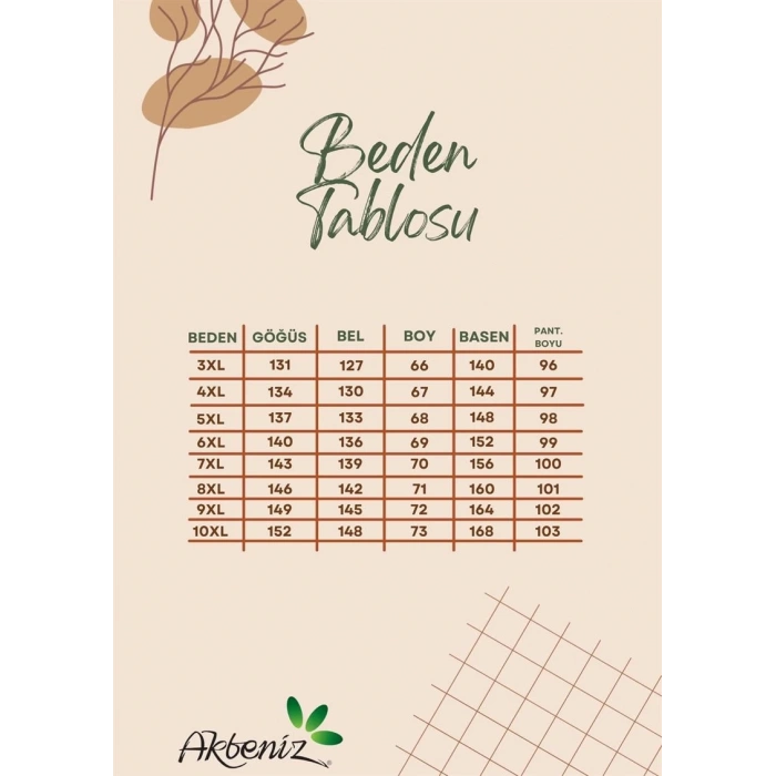 Kadın Büyük Beden Tropikal Yaprak Desenli Düğmeli Pijama Takımı