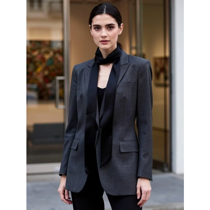 Kadın Düz Skinny Fular Boyun Bağı – Minimal Şık Stil | Hediye Olarak Uygun