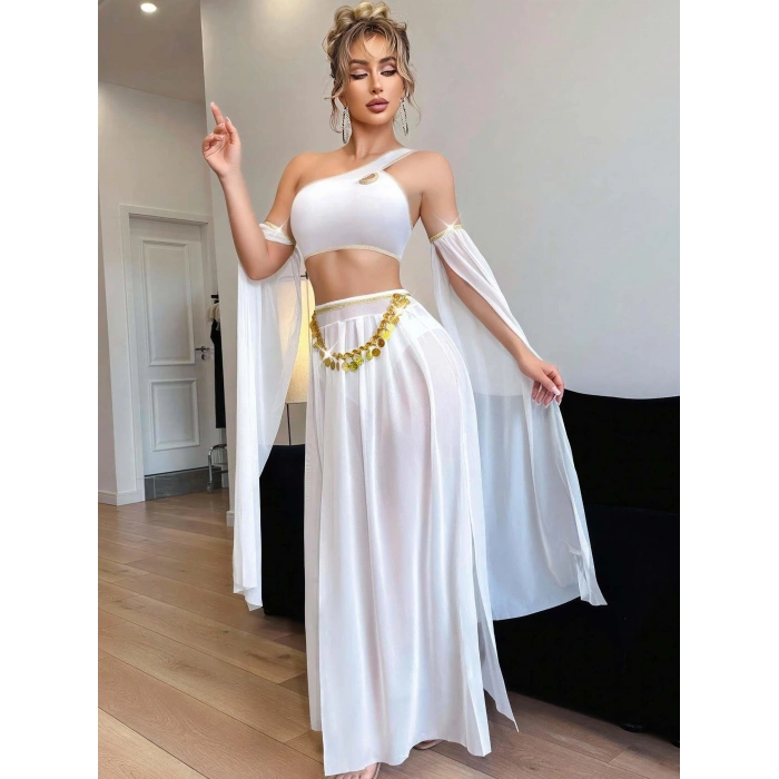 Kadın Fantazi Beyaz Özel Tasarım Harem Kostüm 2274