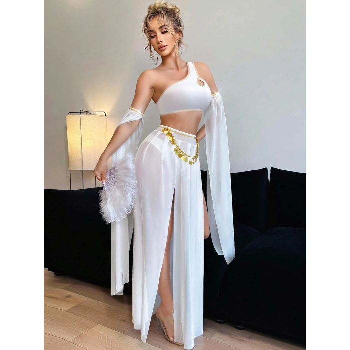 Kadın Fantazi Beyaz Özel Tasarım Harem Kostüm 2274