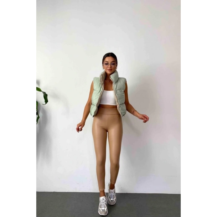 Kadın Yüksek Bel Içi şardonlu Fırsat ürün Toparlayıcı Tayt